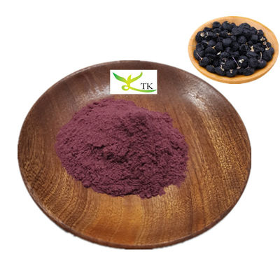 100٪ الصينية الطبيعية Black Goji Berry Powder Black Wolfberry Fruit Extract 1٪ ~ 25٪ أنثوسيانين